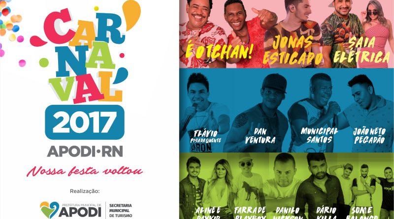 Atrações Carnaval de Apodi 2017