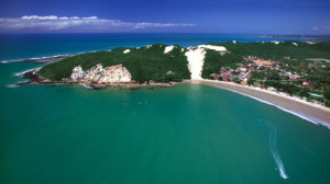 Vista aérea do Morro do Careca em Natal RN