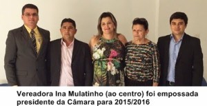 empossado presidenta da Cãmara Ina Mulatinho