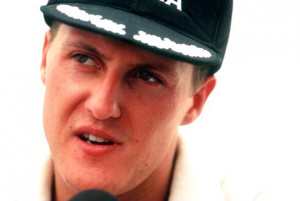 3 JUL 1994:  MICHAEL SCHUMACHER OF GERMANY, AND THE BENETTON-FORD FORMULA ONE RACING TEAM, DURING THE FRENCH GRAND PRIX AT MAGNY COURS. Mandatory Credit: Anton Want/ALLSPORT